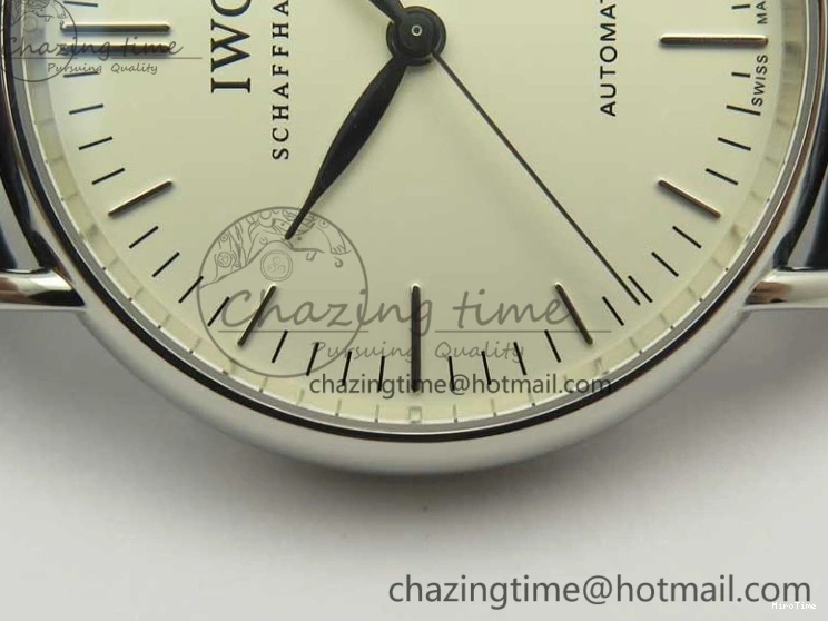 MIROTIME 0420 Fashionable Portofino Automatic SS TWF 1:1 Best Edition Silver Dial SS Markers on Black Leather Strap A 7200